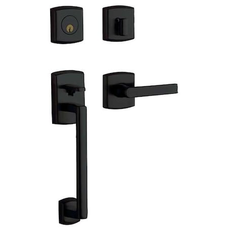 Baldwin Passage Handlesets Satin Black 85386.190.ACRH